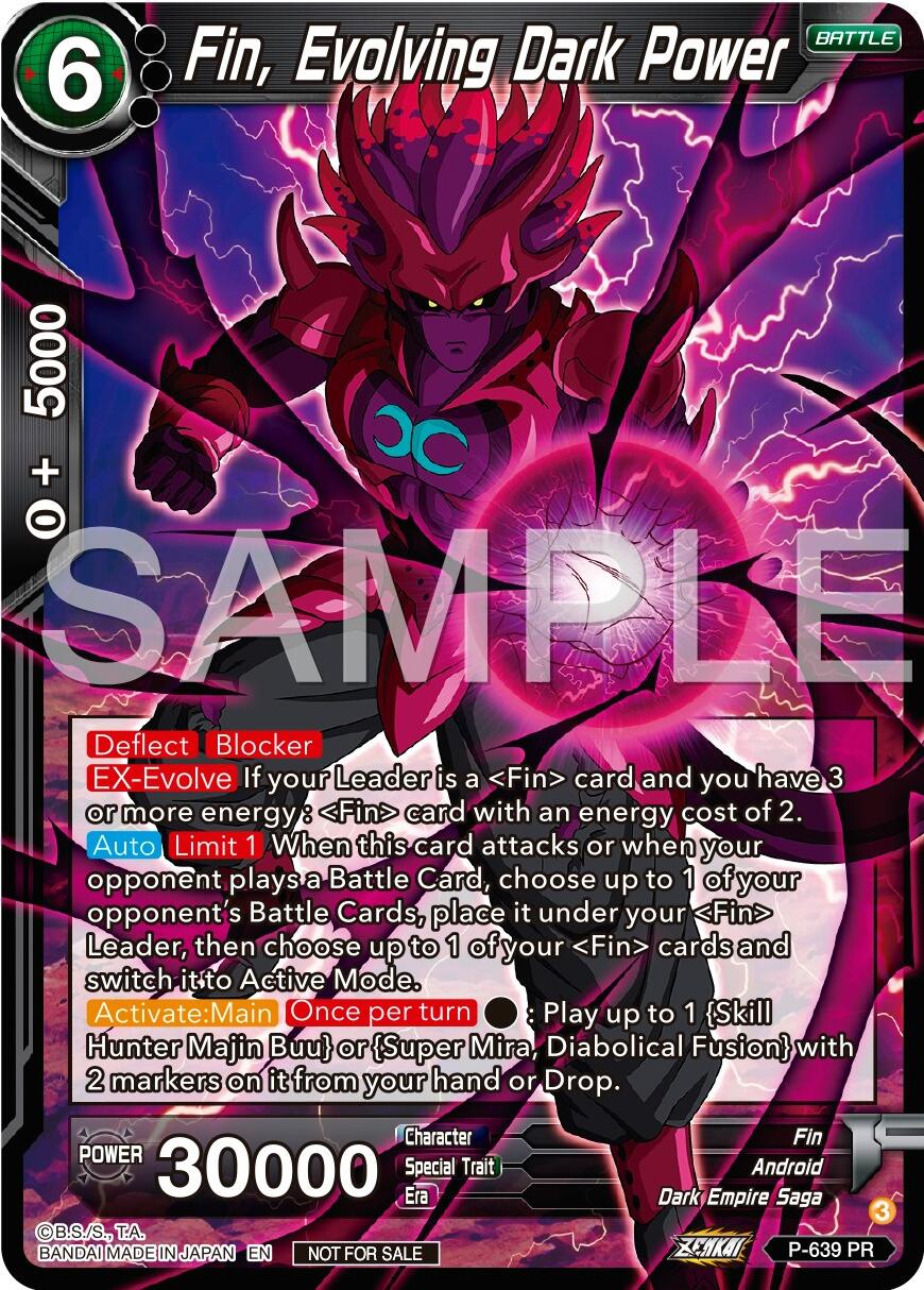 Fin, Evolving Dark Power (Zenkai Series Tournament Pack Vol.9) (P-639) [Promotion Cards] | Tables and Towers