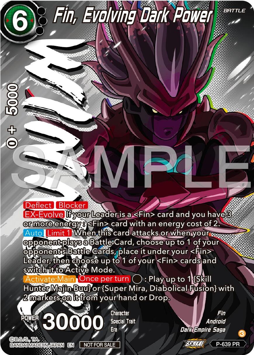 Fin, Evolving Dark Power (Zenkai Series Tournament Pack Vol.9) (Winner) (P-639) [Promotion Cards] | Tables and Towers