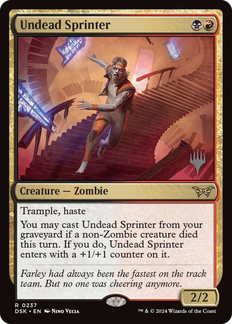 Undead Sprinter [Duskmourn: House of Horror Promos] | Tables and Towers