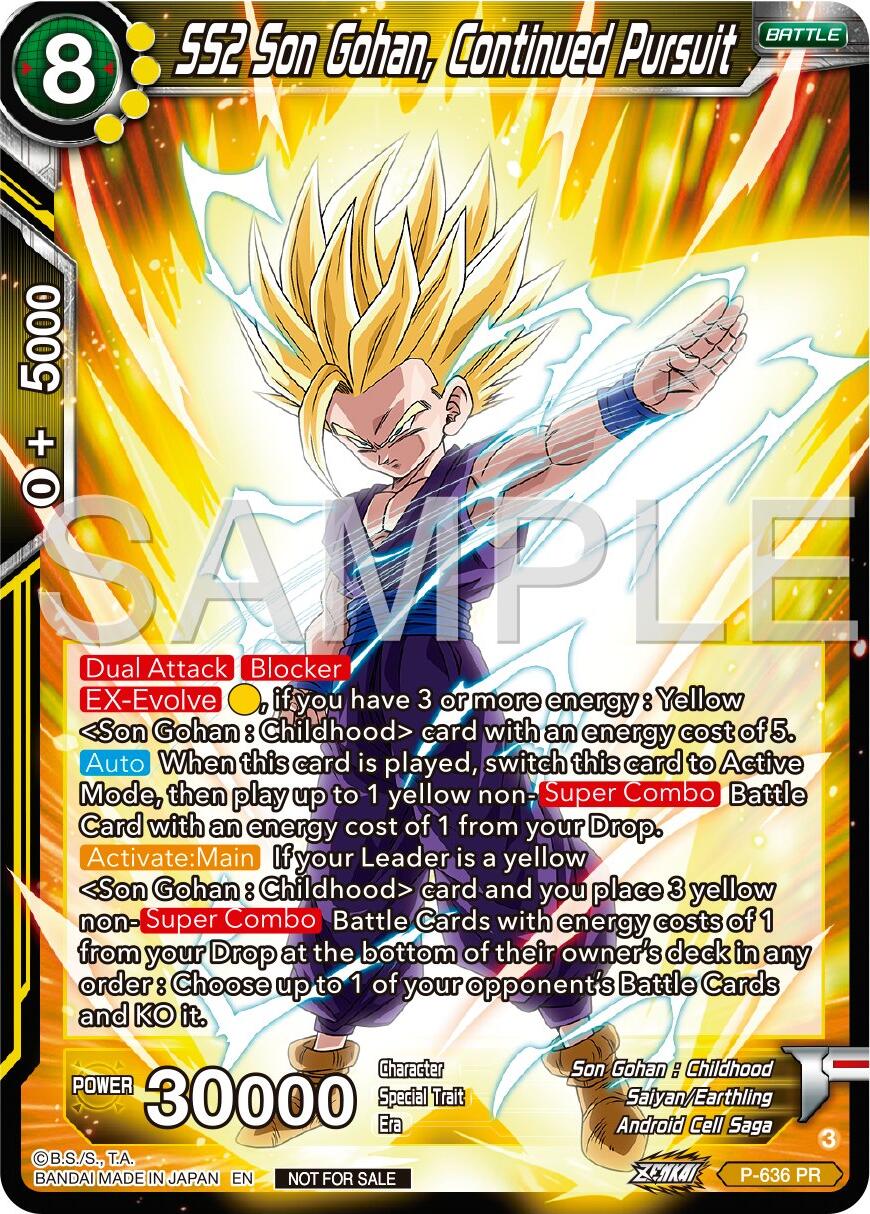 SS2 Son Gohan, Continued Pursuit (Zenkai Series Tournament Pack Vol.9) (P-636) [Promotion Cards] | Tables and Towers