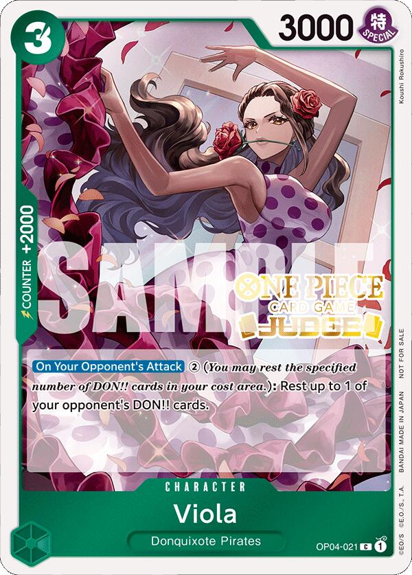 Viola (Judge Pack Vol. 4) [One Piece Promotion Cards] | Tables and Towers