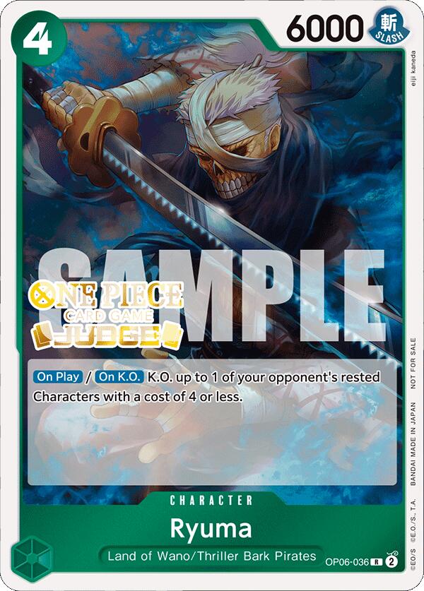 Ryuma (Judge Pack Vol. 4) [One Piece Promotion Cards] | Tables and Towers