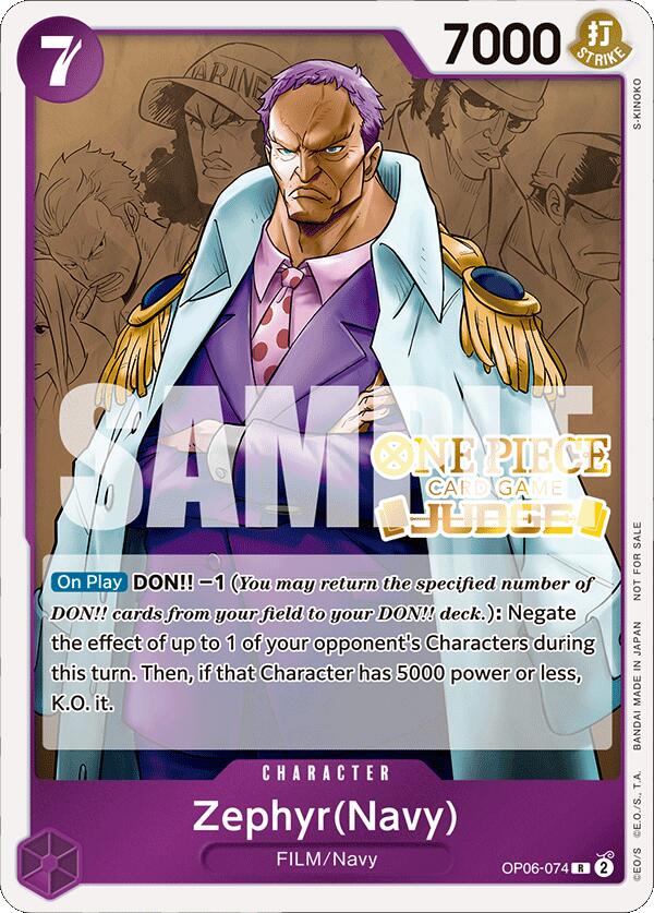 Zephyr (Navy) (Judge Pack Vol. 4) [One Piece Promotion Cards] | Tables and Towers