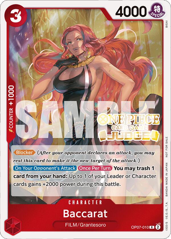 Baccarat (Judge Pack Vol. 4) [One Piece Promotion Cards] | Tables and Towers