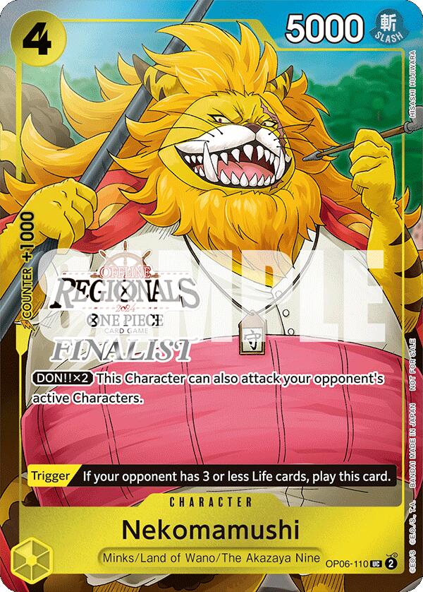 Nekomamushi (Offline Regional 2024 Vol. 3) [Finalist] [One Piece Promotion Cards] | Tables and Towers