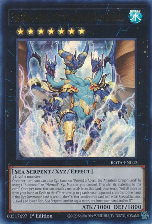 Poseidra Abyss, the Atlantean Dragon Lord [ROTA-EN043] Ultra Rare | Tables and Towers