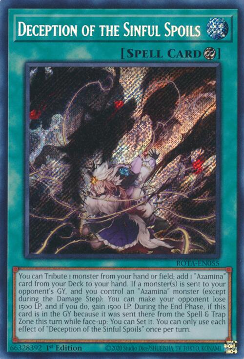 Deception of the Sinful Spoils [ROTA-EN055] Secret Rare | Tables and Towers