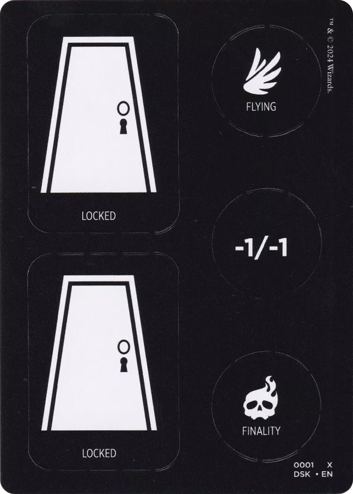 Punch Card Token (1 // 2) [Duskmourn: House of Horror Tokens] | Tables and Towers