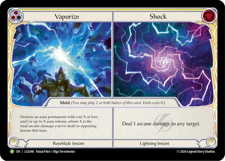 Vaporize // Shock - LGS346 [LGS346] (Promo)  Cold Foil | Tables and Towers