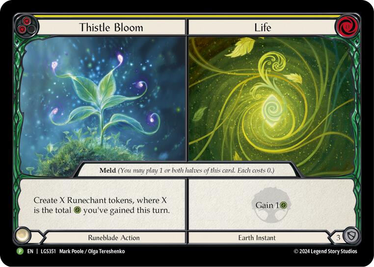 Thistle Bloom // Life - LGS351 [LGS351] (Promo)  Cold Foil | Tables and Towers