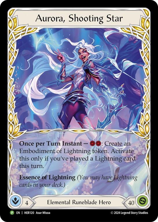 Aurora, Shooting Star - HER120 [HER120] (Promo)  Rainbow Foil | Tables and Towers