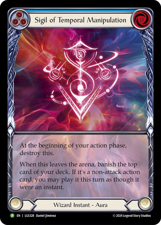 Sigil of Temporal Manipulation (Extended Art) - LGS328 [LGS328] (Promo)  Rainbow Foil | Tables and Towers