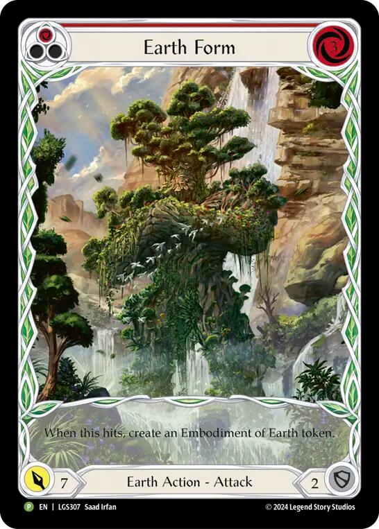 Earth Form (Red) [LGS307] (Promo)  Rainbow Foil | Tables and Towers