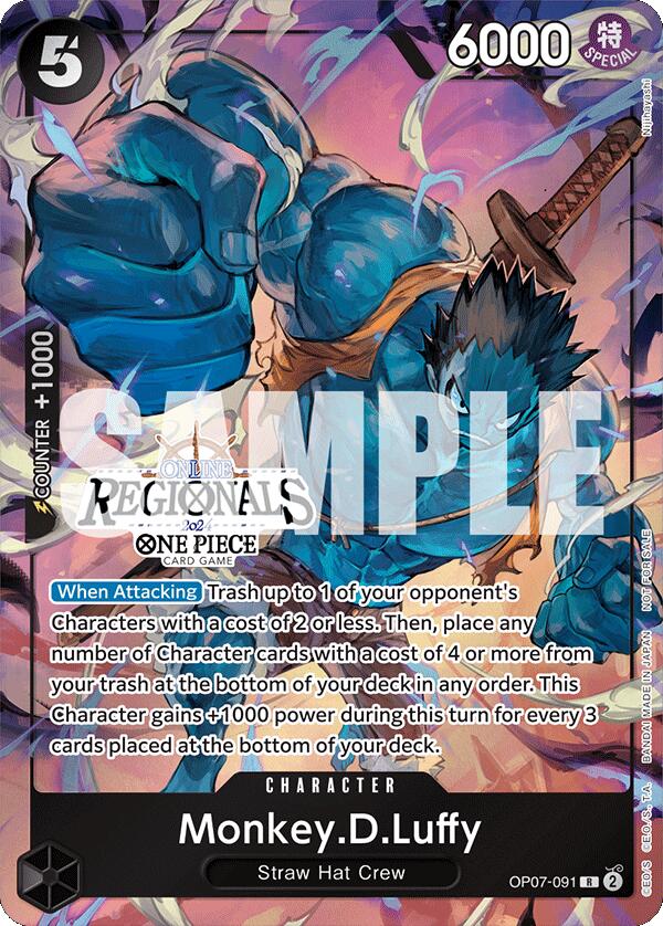 Monkey.D.Luffy (Online Regional 2024 Vol. 3) [One Piece Promotion Cards] | Tables and Towers