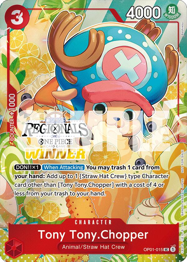 Tony Tony.Chopper (Online Regional 2024 Vol. 3) [Winner] [One Piece Promotion Cards] | Tables and Towers