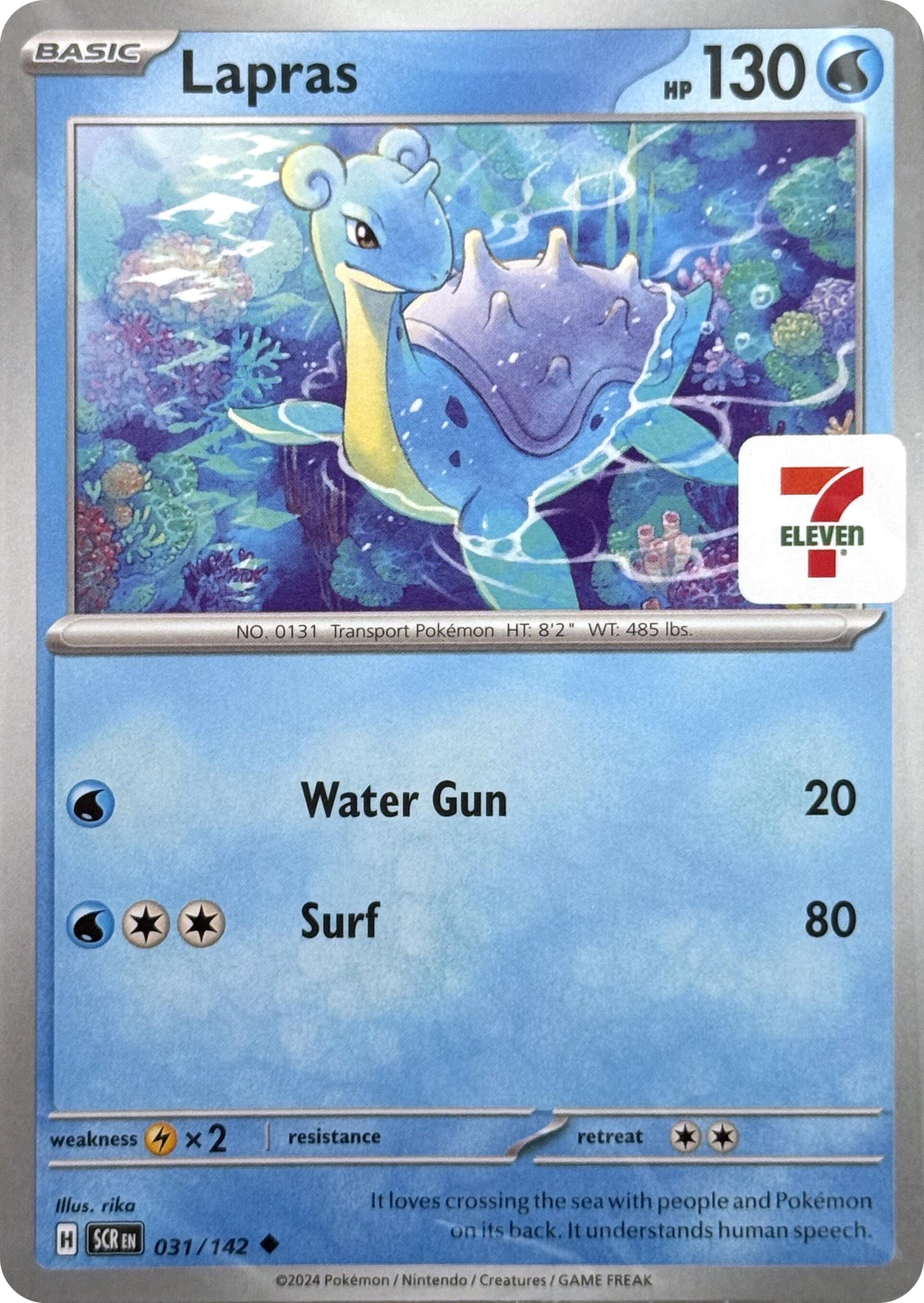 Lapras (031/142) (7-Eleven Promo) [Miscellaneous Cards] | Tables and Towers