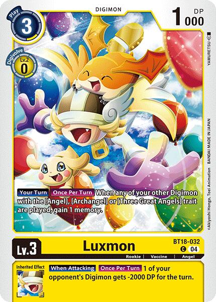 Luxmon [BT18-032] [Release Special Booster 2.0] | Tables and Towers