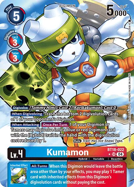 Kumamon [BT18-022] (Alternate Art) [Release Special Booster 2.0] | Tables and Towers