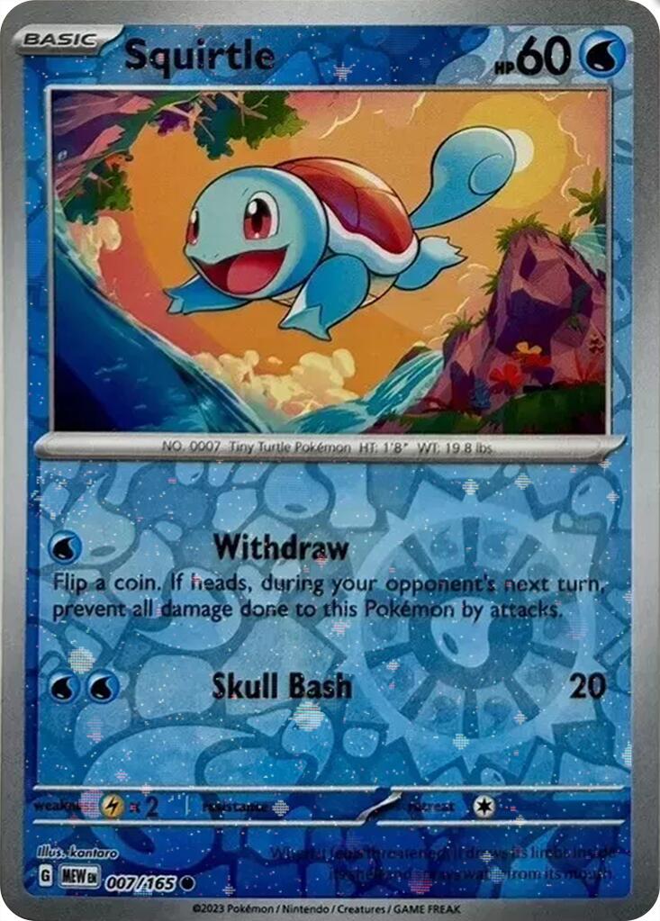 Squirtle (007/165) (Cosmos Holo) (Costco Exclusive) [SV: Scarlet & Violet 151] | Tables and Towers