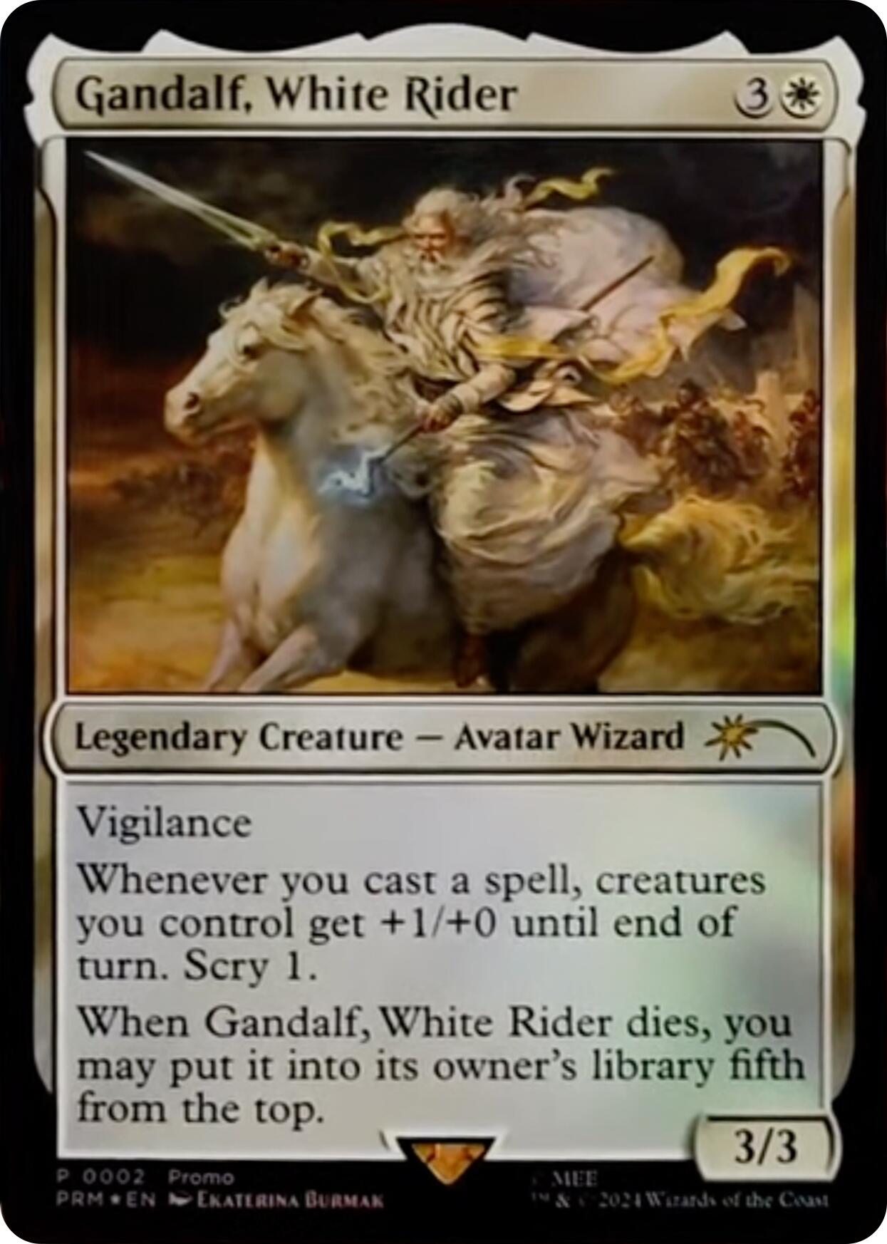 Gandalf, White Rider [Resale Promos] | Tables and Towers