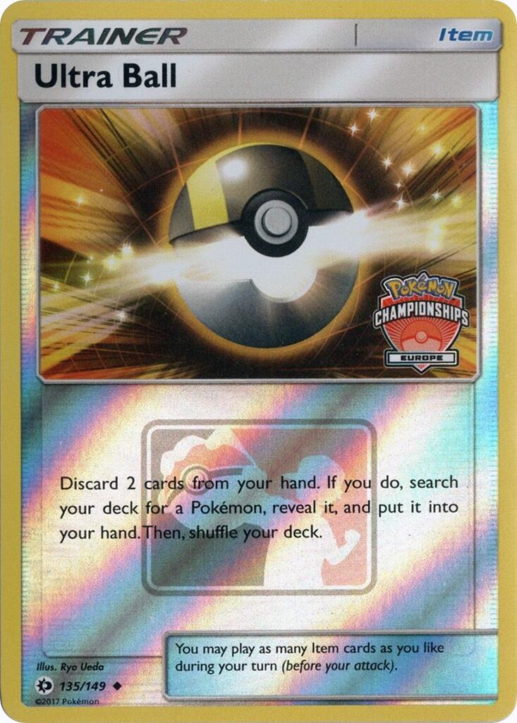 Ultra Ball (135/149) (Europe Championships) [League & Championship Cards] | Tables and Towers