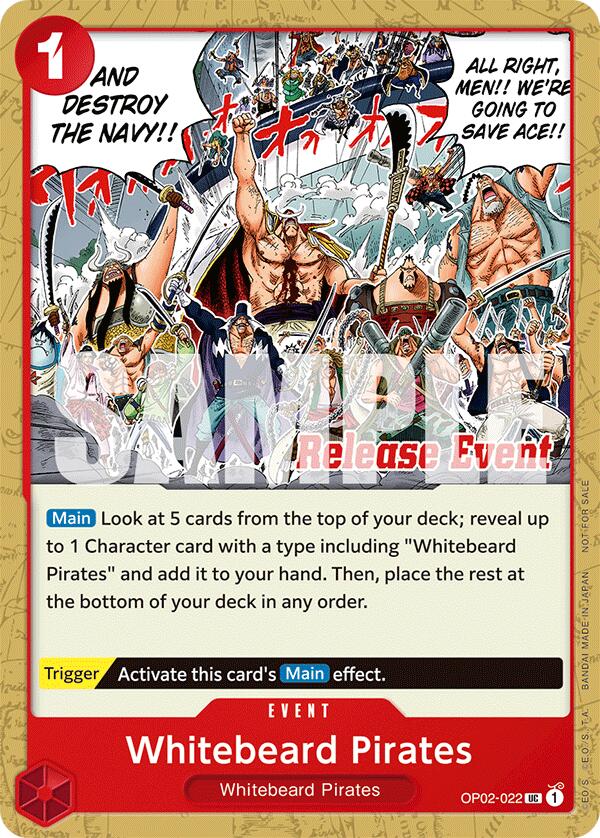 Whitebeard Pirates (ST15 - ST20 Release Event Pack) [One Piece Promotion Cards] | Tables and Towers