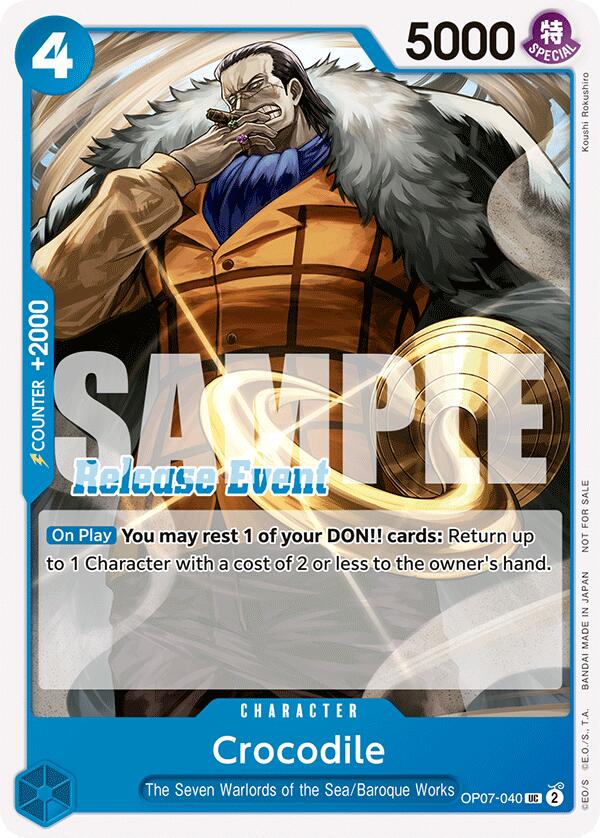 Crocodile (ST15 - ST20 Release Event Pack) [One Piece Promotion Cards] | Tables and Towers