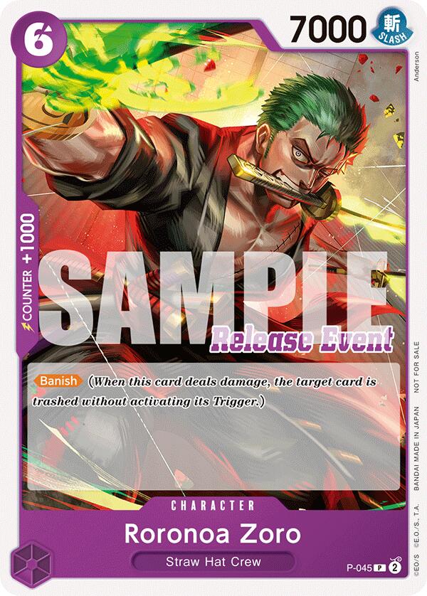 Roronoa Zoro (ST15 - ST20 Release Event Pack) [One Piece Promotion Cards] | Tables and Towers