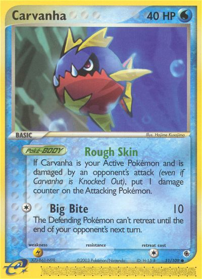 Carvanha (51/109) [EX: Ruby & Sapphire] | Tables and Towers