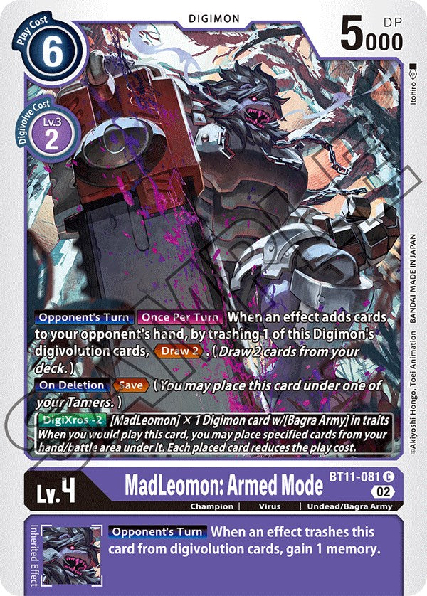 MadLeomon: Armed Mode [BT11-081] [Dimensional Phase] | Tables and Towers