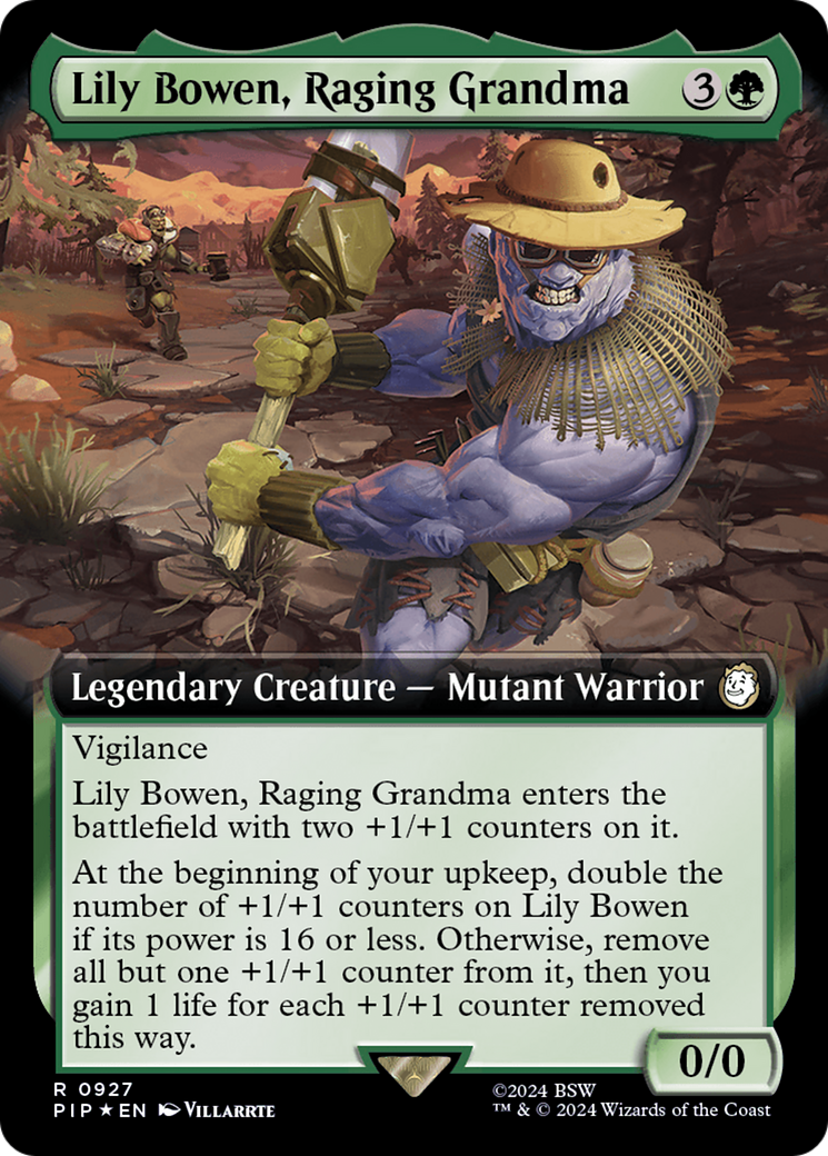 Lily Bowen, Raging Grandma (Extended Art) (Surge Foil) [Fallout] | Tables and Towers