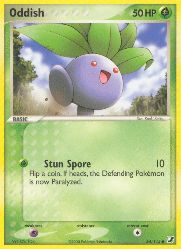 Oddish (64/115) [EX: Unseen Forces] | Tables and Towers