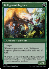 Invasion of Ixalan // Belligerent Regisaur [March of the Machine] | Tables and Towers