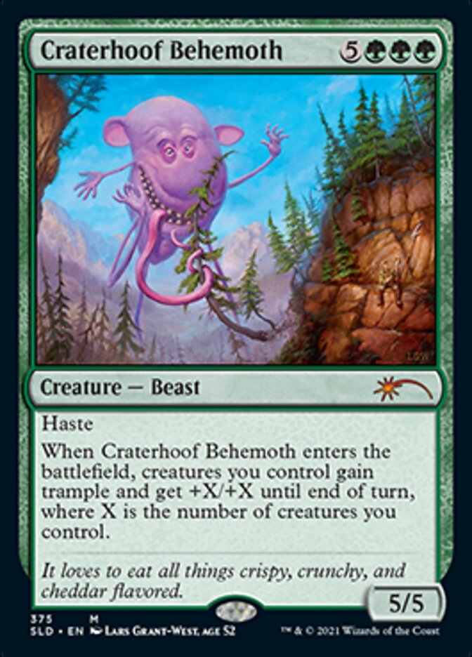 Craterhoof Behemoth (375) [Secret Lair Drop Series] | Tables and Towers