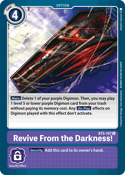 Revive From the Darkness! [BT5-107] [Battle of Omni] | Tables and Towers