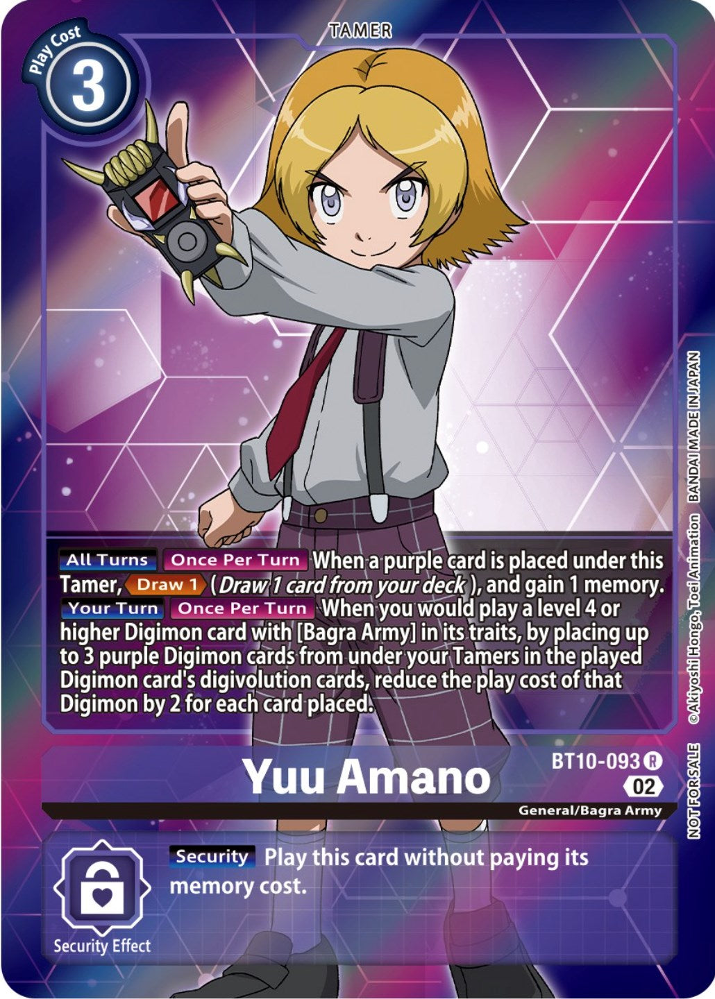 Yuu Amano [BT10-093] (Box Topper) [Xros Encounter] | Tables and Towers