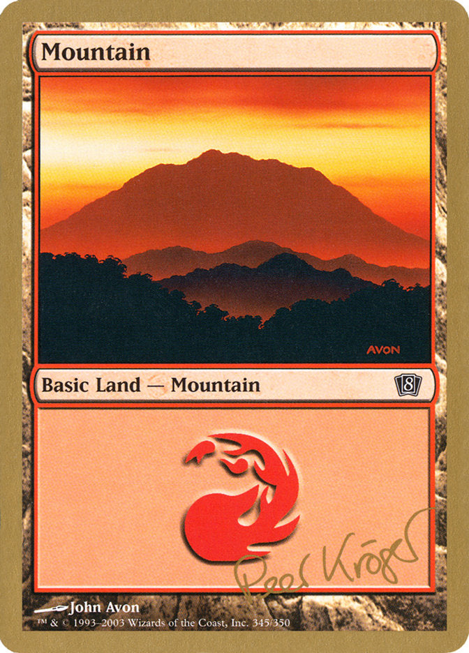 Mountain (pk345) (Peer Kroger) [World Championship Decks 2003] | Tables and Towers