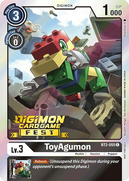 ToyAgumon [BT2-055] (Digimon Card Game Fest 2022) [Release Special Booster Promos] | Tables and Towers