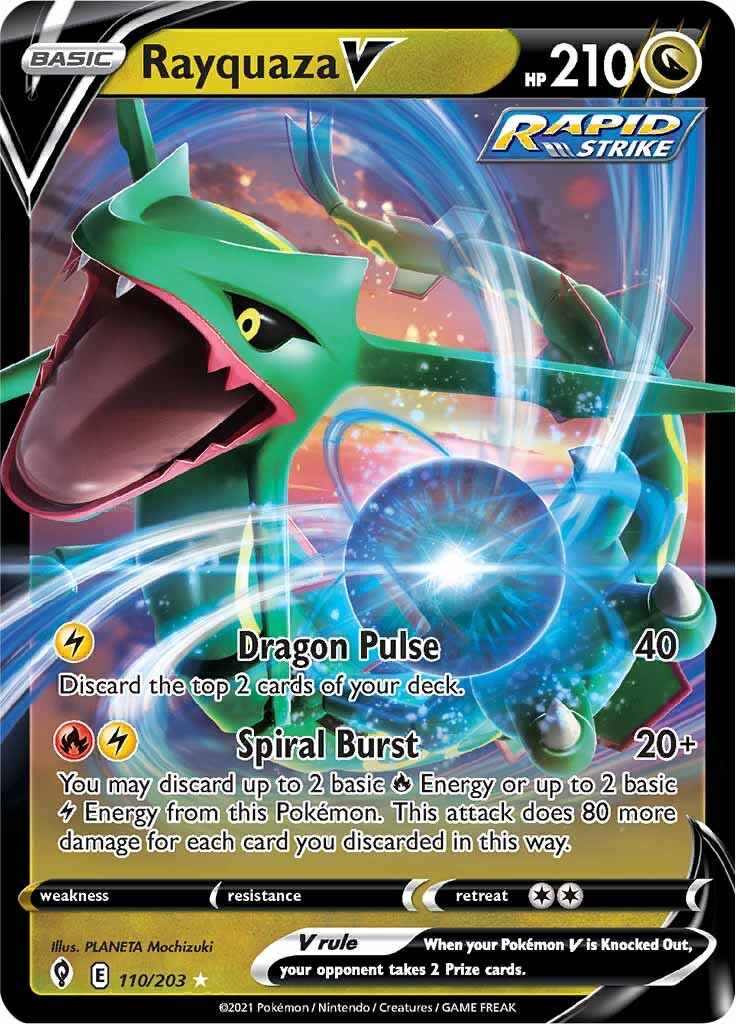 Rayquaza V (110/203) [Sword & Shield: Evolving Skies] | Tables and Towers