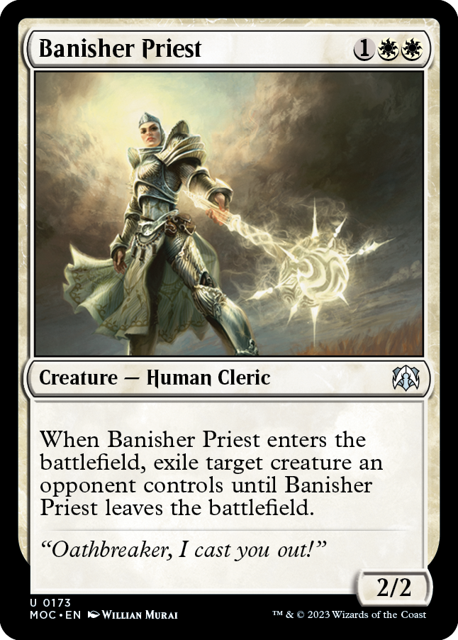 Banisher Priest [March of the Machine Commander] | Tables and Towers