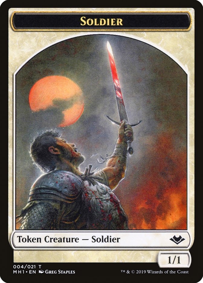 Angel (002) // Soldier (004) Double-Sided Token [Modern Horizons Tokens] | Tables and Towers