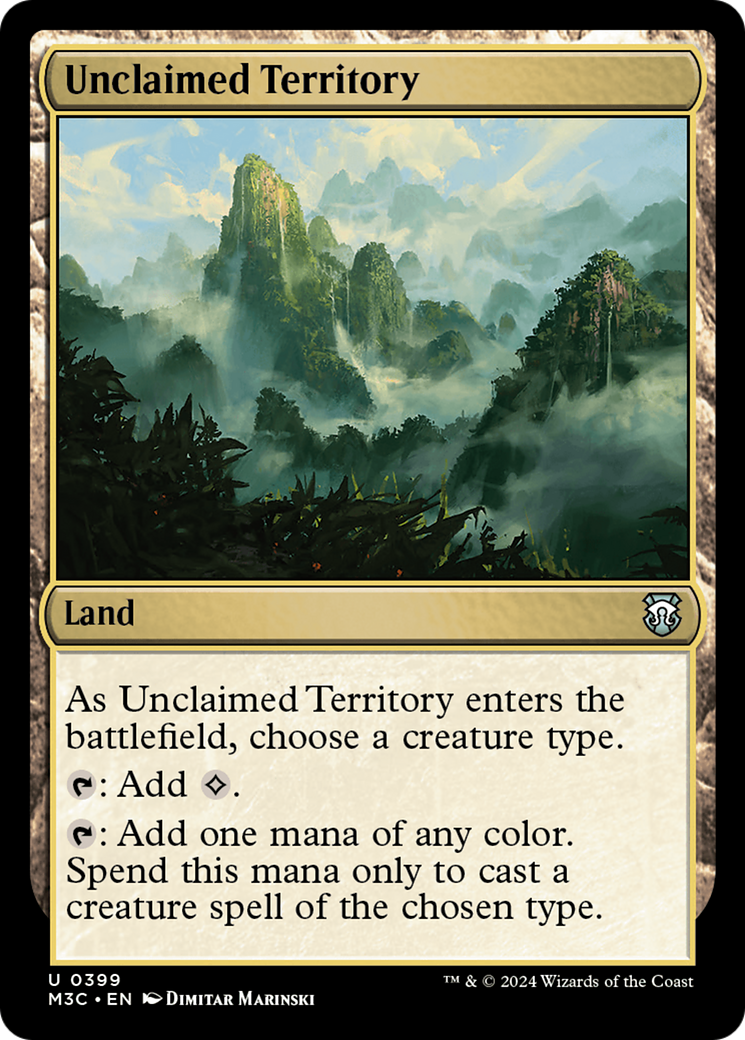 Unclaimed Territory (Ripple Foil) [Modern Horizons 3 Commander] | Tables and Towers