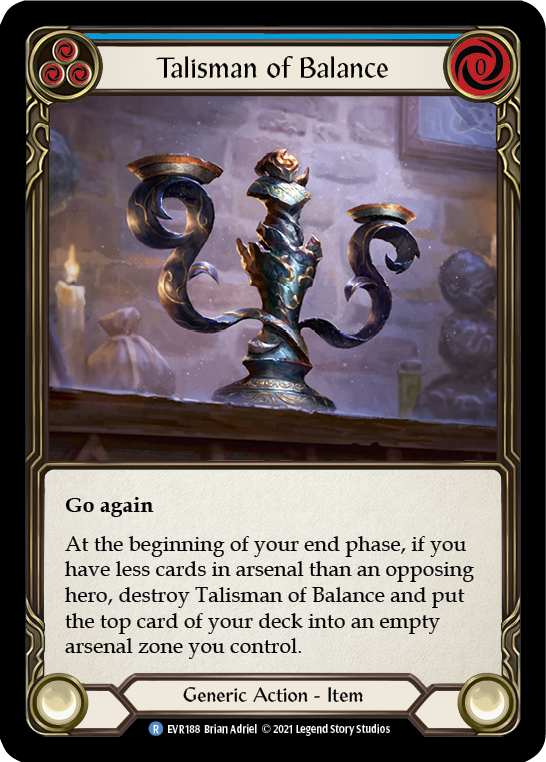 Talisman of Balance [EVR188] (Everfest)  1st Edition Cold Foil | Tables and Towers