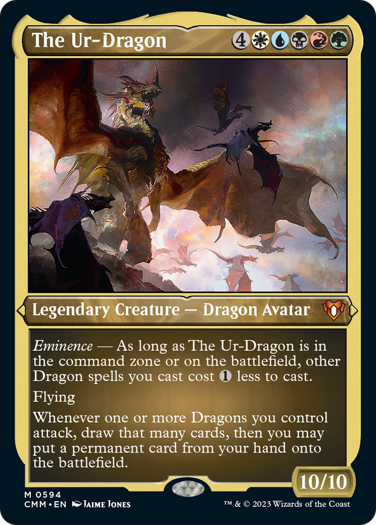 The Ur-Dragon (Foil Etched) [Commander Masters] | Tables and Towers