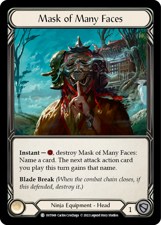 Mask of Many Faces [OUT049] (Outsiders)  Rainbow Foil | Tables and Towers