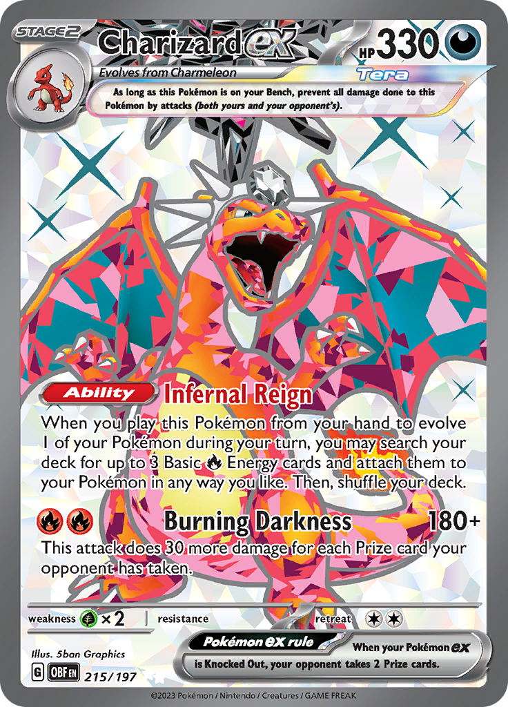 Charizard ex (215/197) [Scarlet & Violet: Obsidian Flames] | Tables and Towers