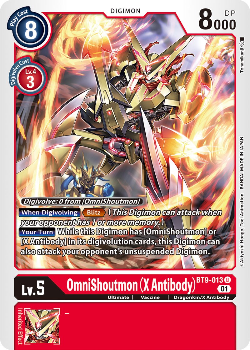 OmniShoutmon (X Antibody) [BT9-013] [X Record] | Tables and Towers