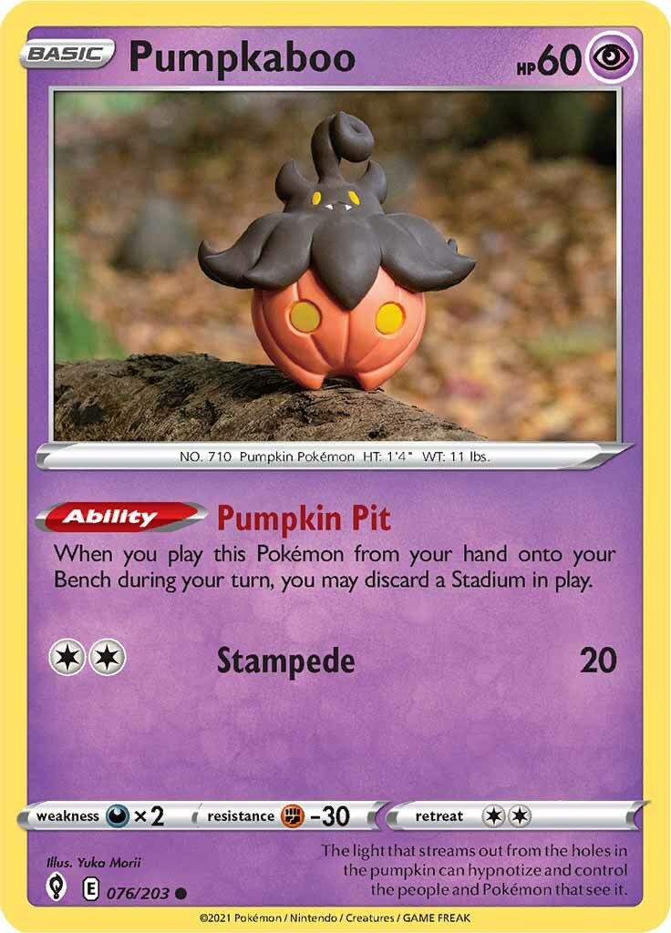 Pumpkaboo (076/203) [Sword & Shield: Evolving Skies] | Tables and Towers