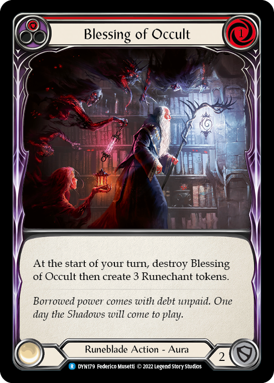 Blessing of Occult (Red) [DYN179] (Dynasty) | Tables and Towers