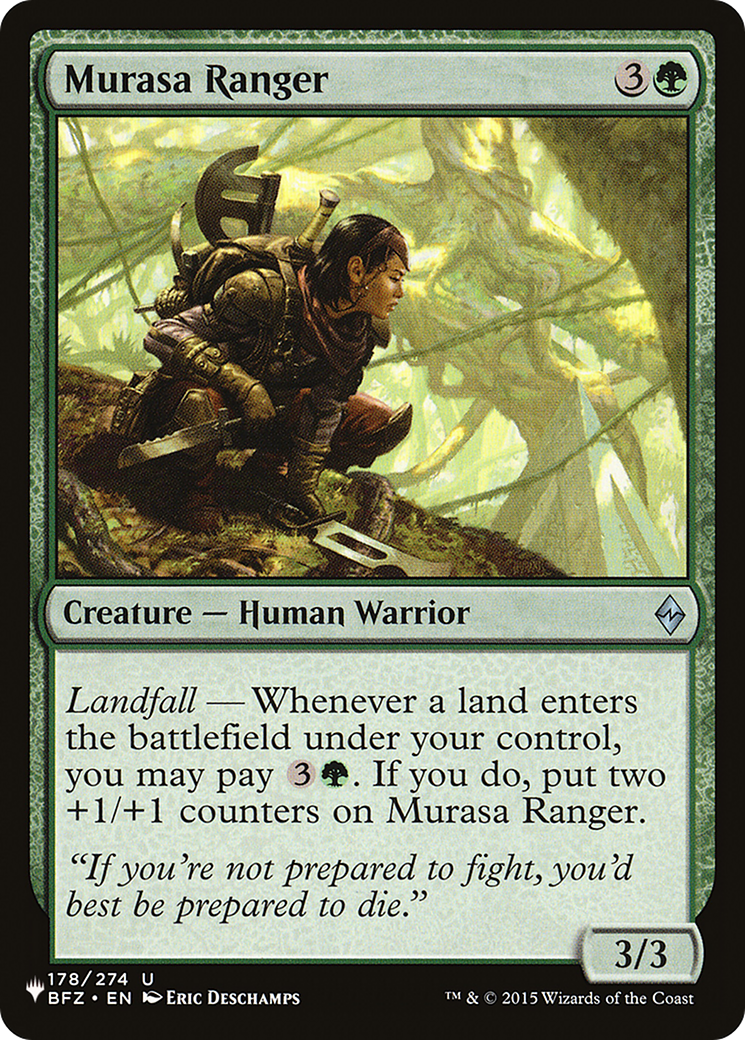 Murasa Ranger [The List] | Tables and Towers